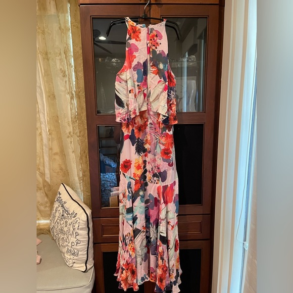 Parker Black Vibrant Silk Dress - Picture 2 of 5
